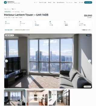 RentalHub property details page